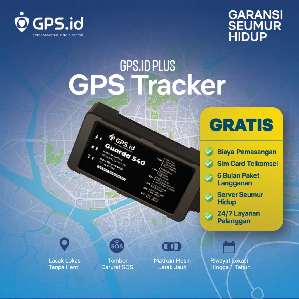 SUPERSPRING GPS Tracker GUARDA S40 Jaringan 4G Dengan Fitur Kostumisasi Lengkap