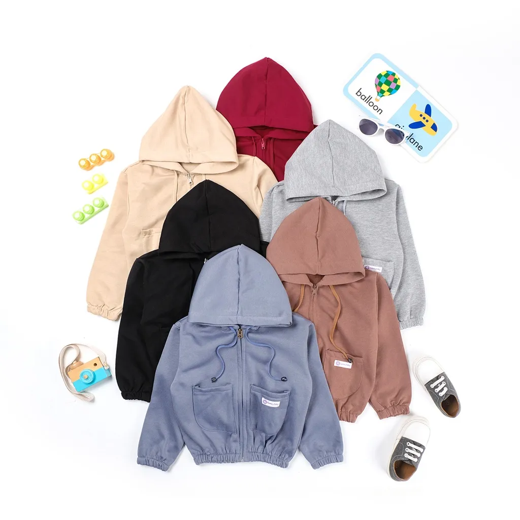 Gummy Baby Jaket Hoodie Zipper Bayi dan Anak 0-12 Tahun