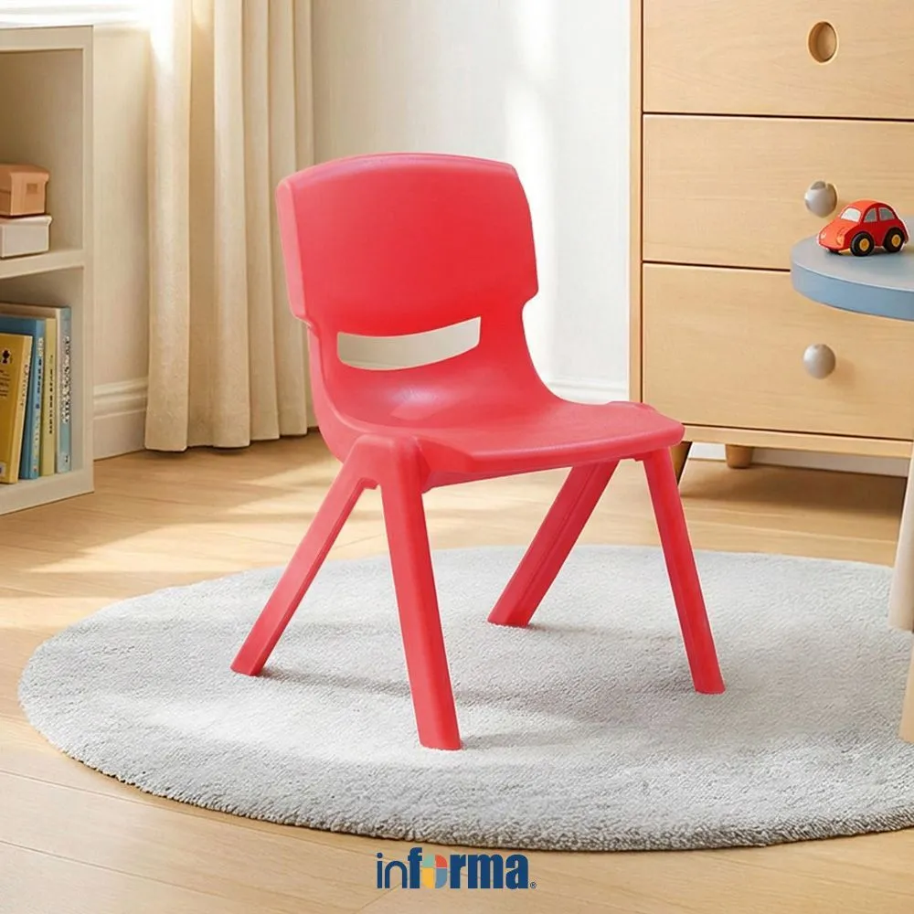 Informa Yaris Kursi Anak - Merah Tempat Duduk Anak Kids Chair Bangku Sandaran Bangku Balita Bangku Plastik Kursi Batita