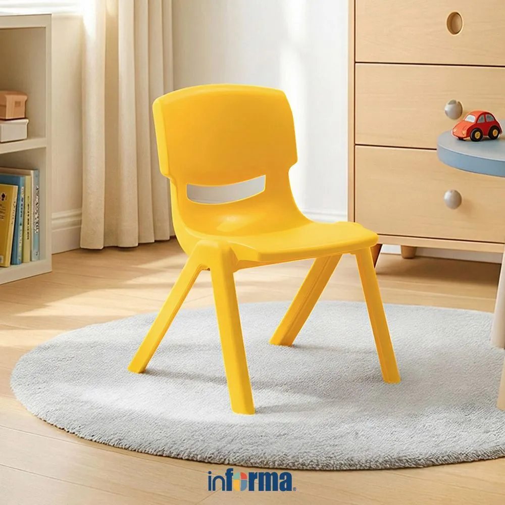 Informa Yaris Kursi Anak - Kuning Tempat Duduk Anak Kids Chair Bangku Sandaran Bangku Plastik Balita Kursi Paud Kursi Tkk