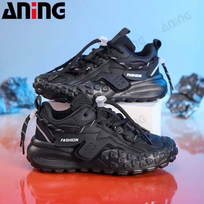 ANING ANINGBOY-Sepatu Olahraga Anak Laki-laki  Baru  Non-Slip Tahan Aus Sepatu  Kasual Siswa Sekolah Dasar Sepatu Sneakers Anak Import