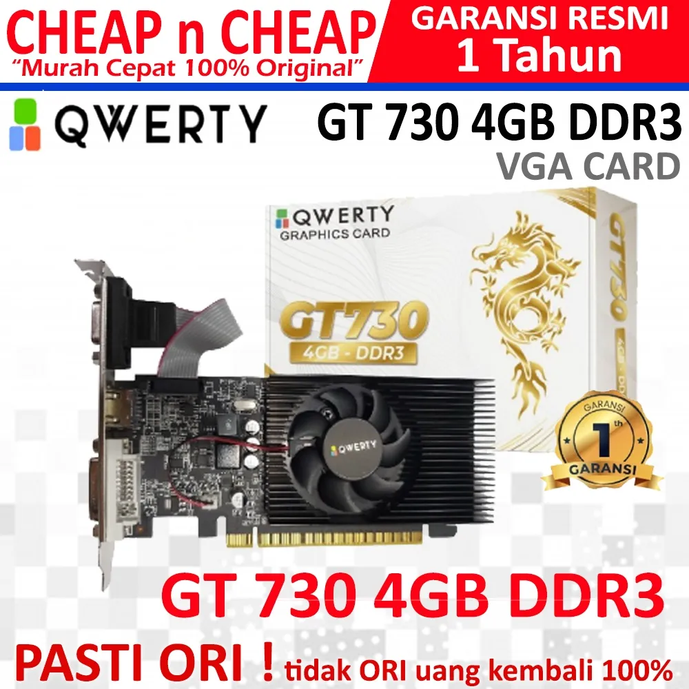 Qwerty GT 730 4G D3 - VGA Card GPU GT730 DDR3
