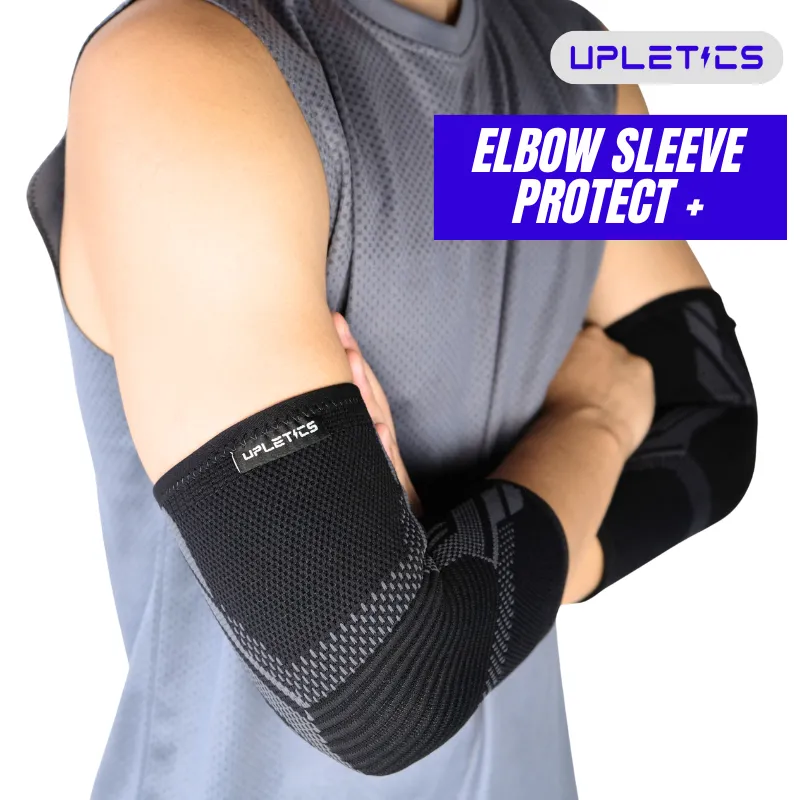 Upletics Protect + Elbow Sleeve Compression Elbow Support | Deker Pelindung Siku Lengan Tangan Olahraga