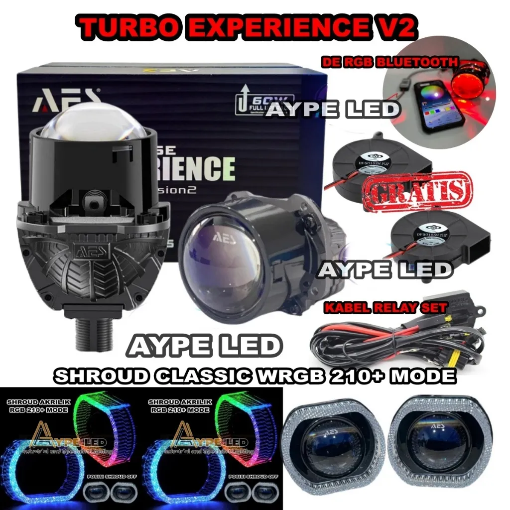 PAKET Hemat PNP AES Turbo Se Experience Ultimate V2 Wst Gen 3 70 WATT Turbo Versi 2 Terbaru