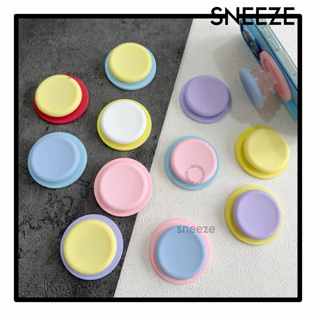SNEEZE COLORFUL Rubber Popsocket Magnet Magsafe HOLDER HP Universal Handgrip Untuk semua tipe HP griptok grip - SmartTok/ Magsafe Poptok/ Magnetic Griptok/ Phone Grip