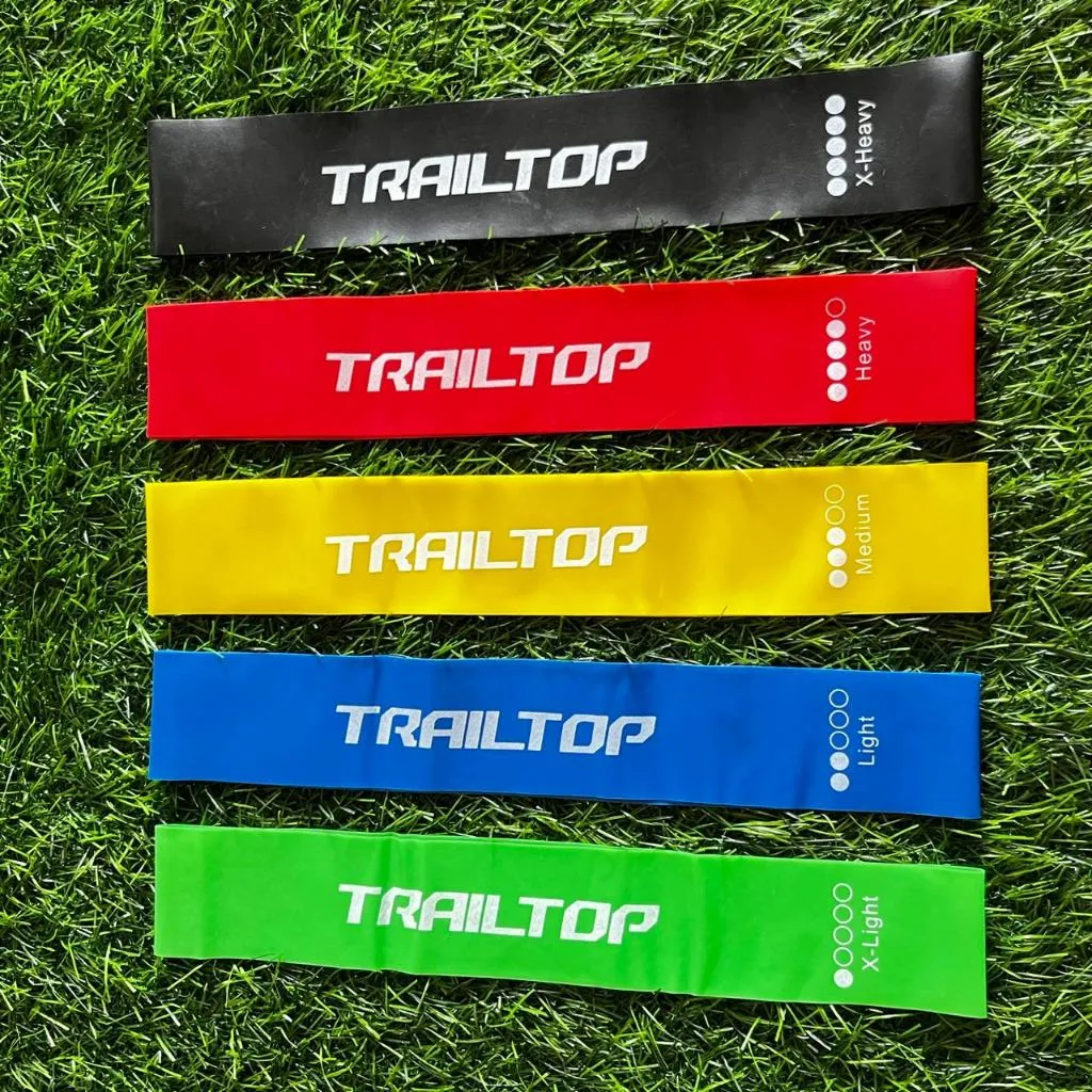 Resistance Bands 5 Levels Set Loop Tube Trailtop Untuk Latihan Paha kaki