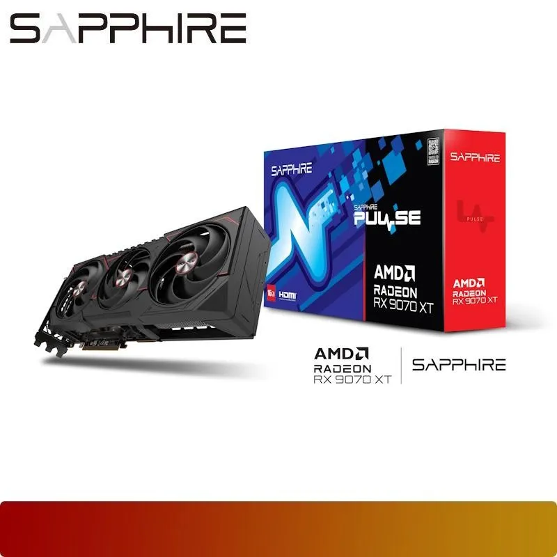 SAPPHIRE PULSE AMD Radeon RX 9070 XT GPU 16GB GDDR6