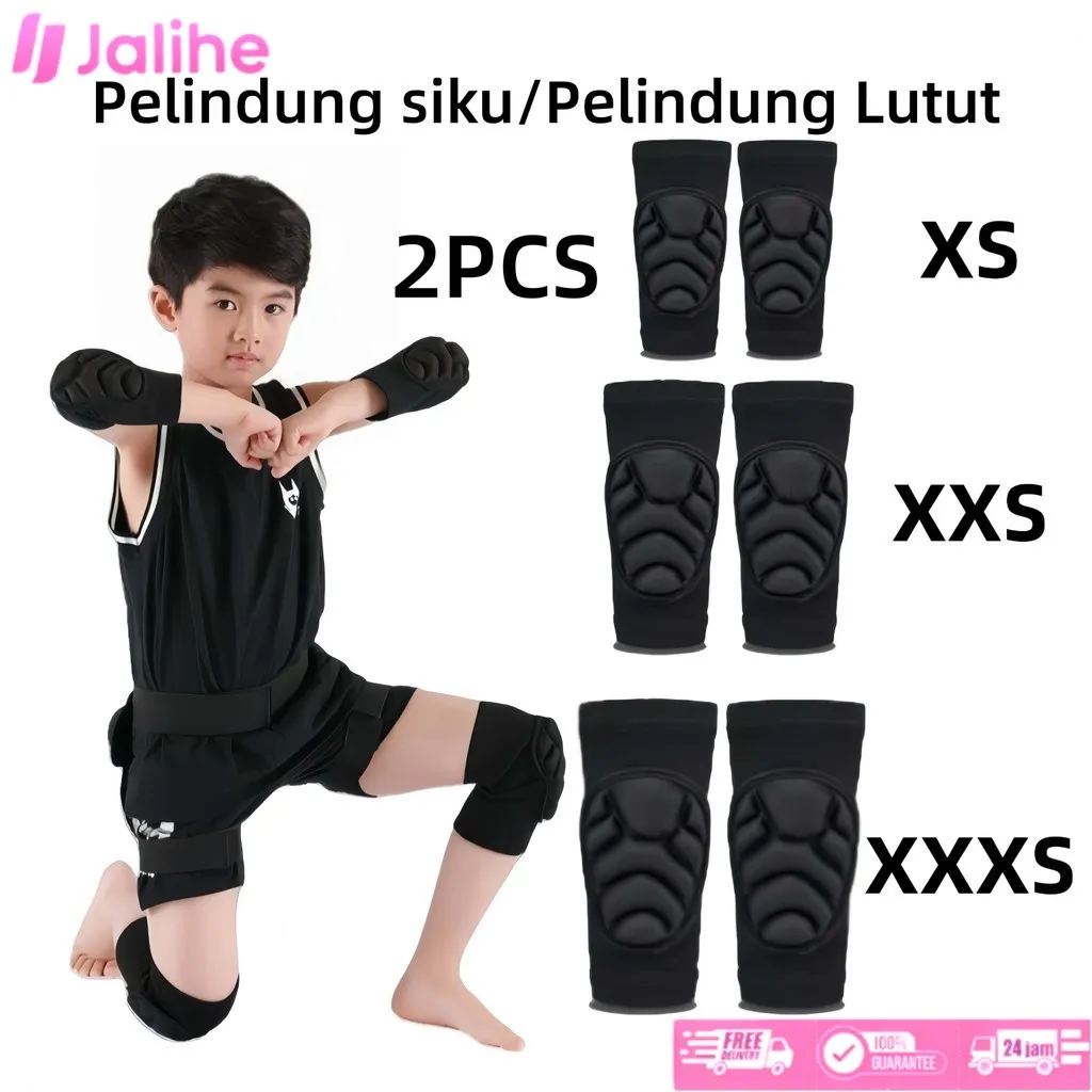 2PCS Deker Anak Lutut Balita Sepasang/Deker Anak Kaki Tangan Siku Lutut Pelindung/Deker Lutut dan Siku Anti Slip/Pelindung Lutut Anak / Knee Pad Anak Deker Olahraga-untuk Sepeda, Pushbike, Inline Skate, dan Aktivitas Outdoor