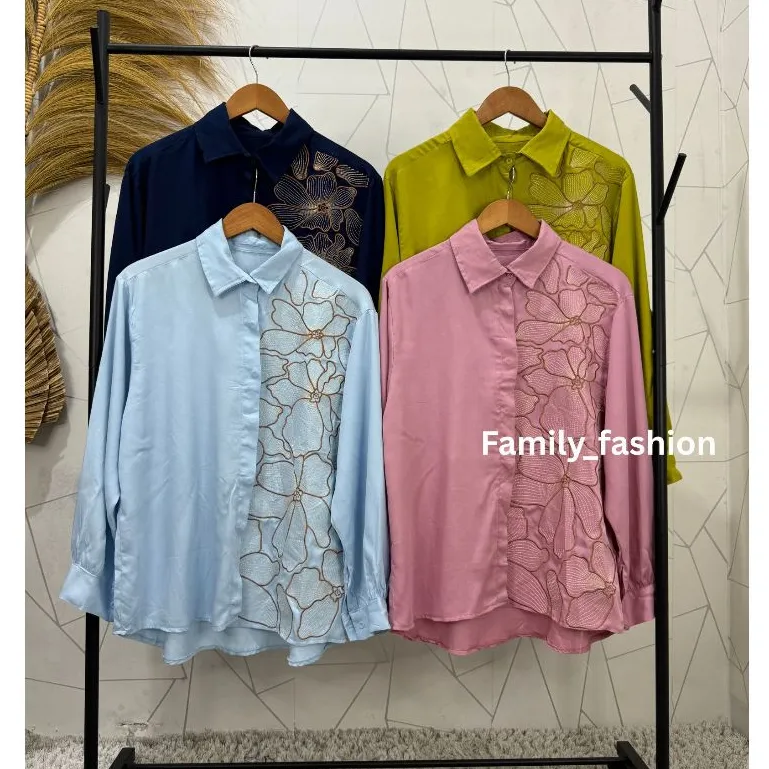 Anara Blouse Bordir Rayon Twill Atasan Wanita | Baju Atasan Wanita Terbaru