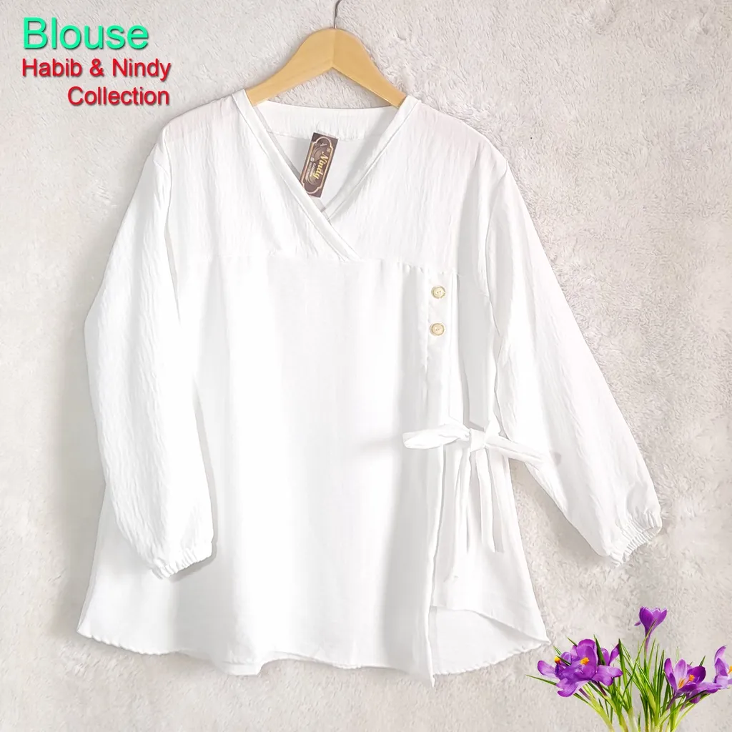 Pakaian wanita atasan blouse Cringkel airflow remaja dewasa model terbaru kekinian yang lagi viral