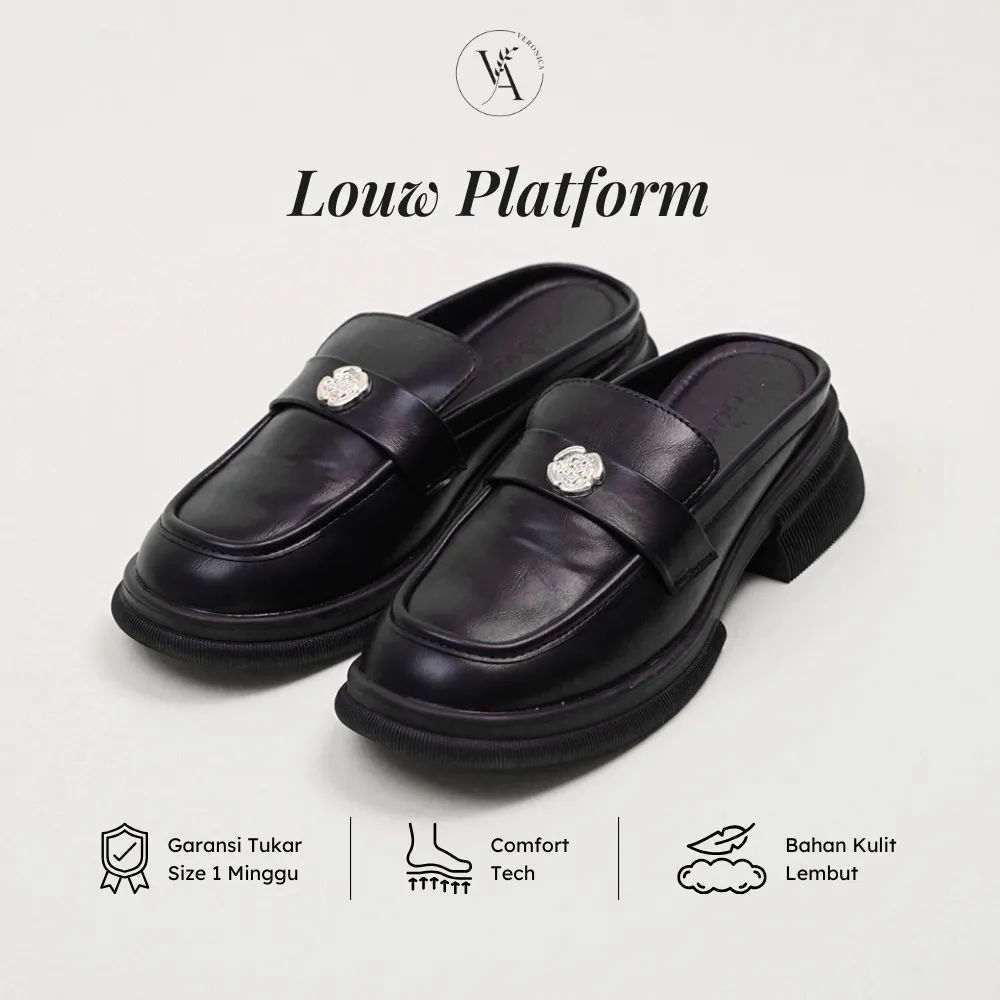 VERONICA Louw Platform - Sepatu Loafer Wanita Klasik & Timeless dengan Platform Empuk