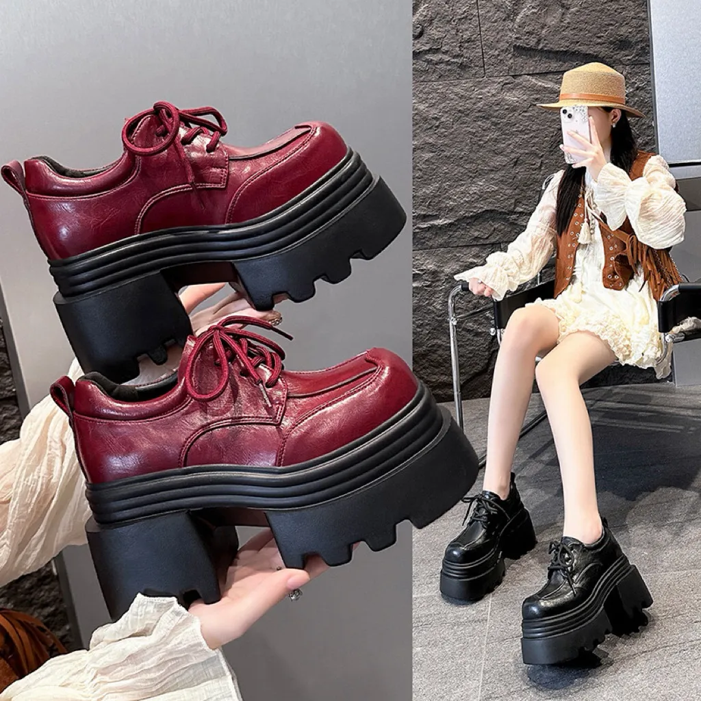 5269 sepatu platform wanita pantofel cewek kekinian korean style stylish trendi best seller recomend import