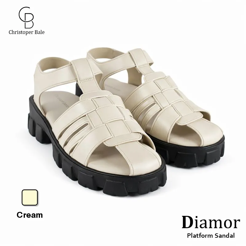 Christian Bale DIAMOR Sandal Sepatu Wanita Lofer Wadges Mules Platform Kekinian  Cewek Terbaru