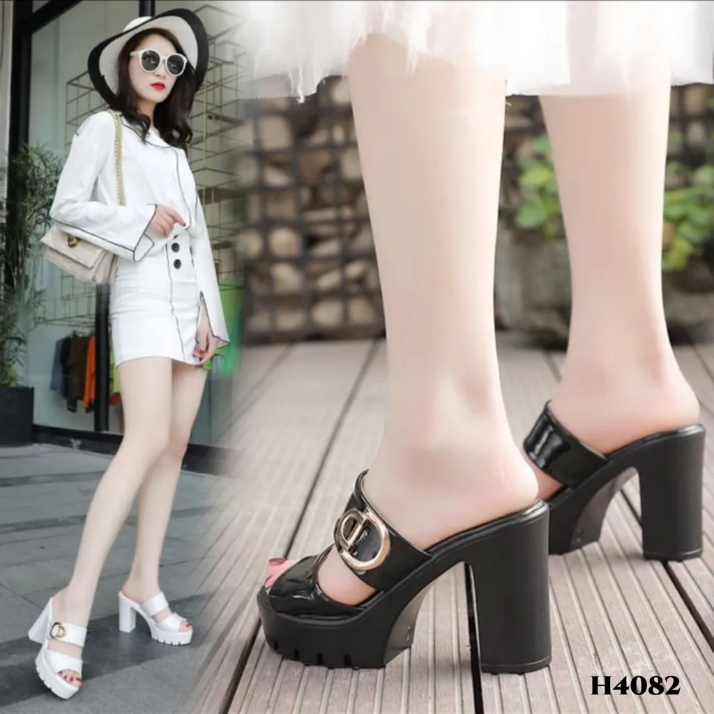 Yjh Heels Wedges Platform Fashion Ala Korea Shoes H4082 