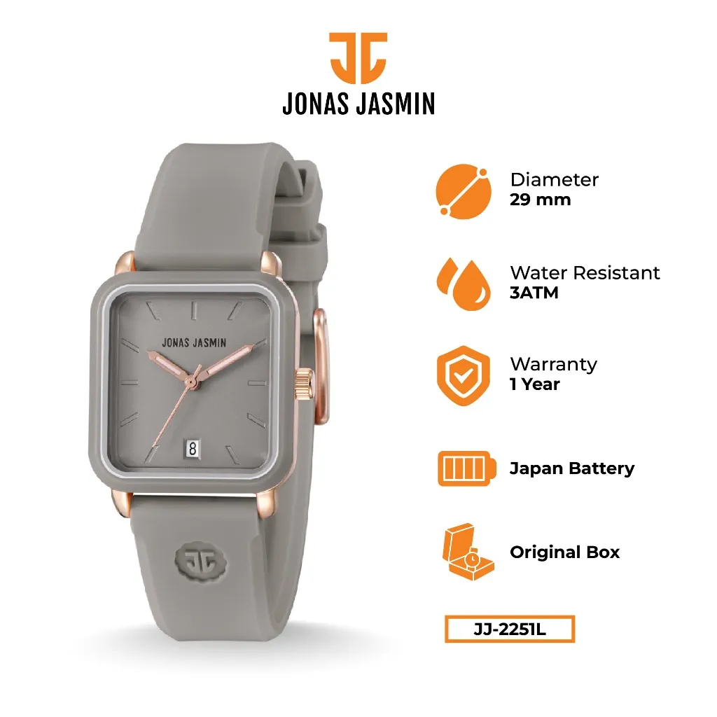 Jonas Jasmin - Jam Tangan Wanita Analog JJ-2251L Include Box Fullset