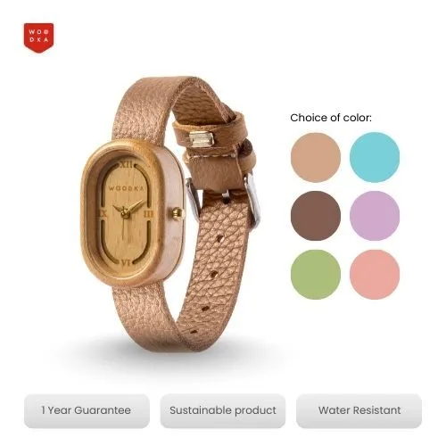 Woodka Roepa Maple Collections | Jam Tangan Kayu Wanita Analog