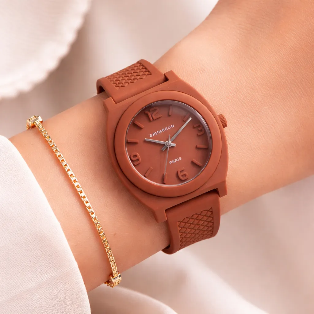 Brunbrun Jam Tangan Wanita Rubber - Reva Watch