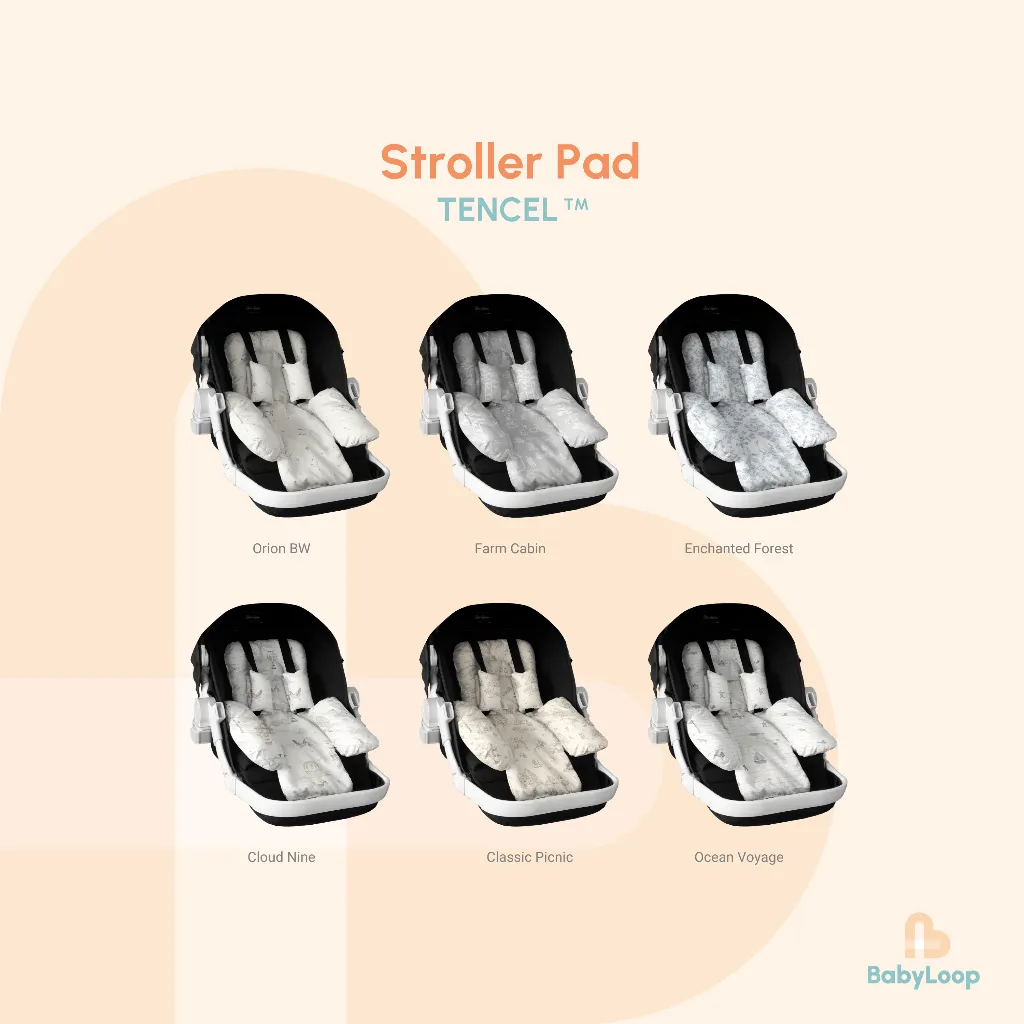 Alas Stroller Tencel - Stroller Pad TENCEL™ Silk - Baby Loop