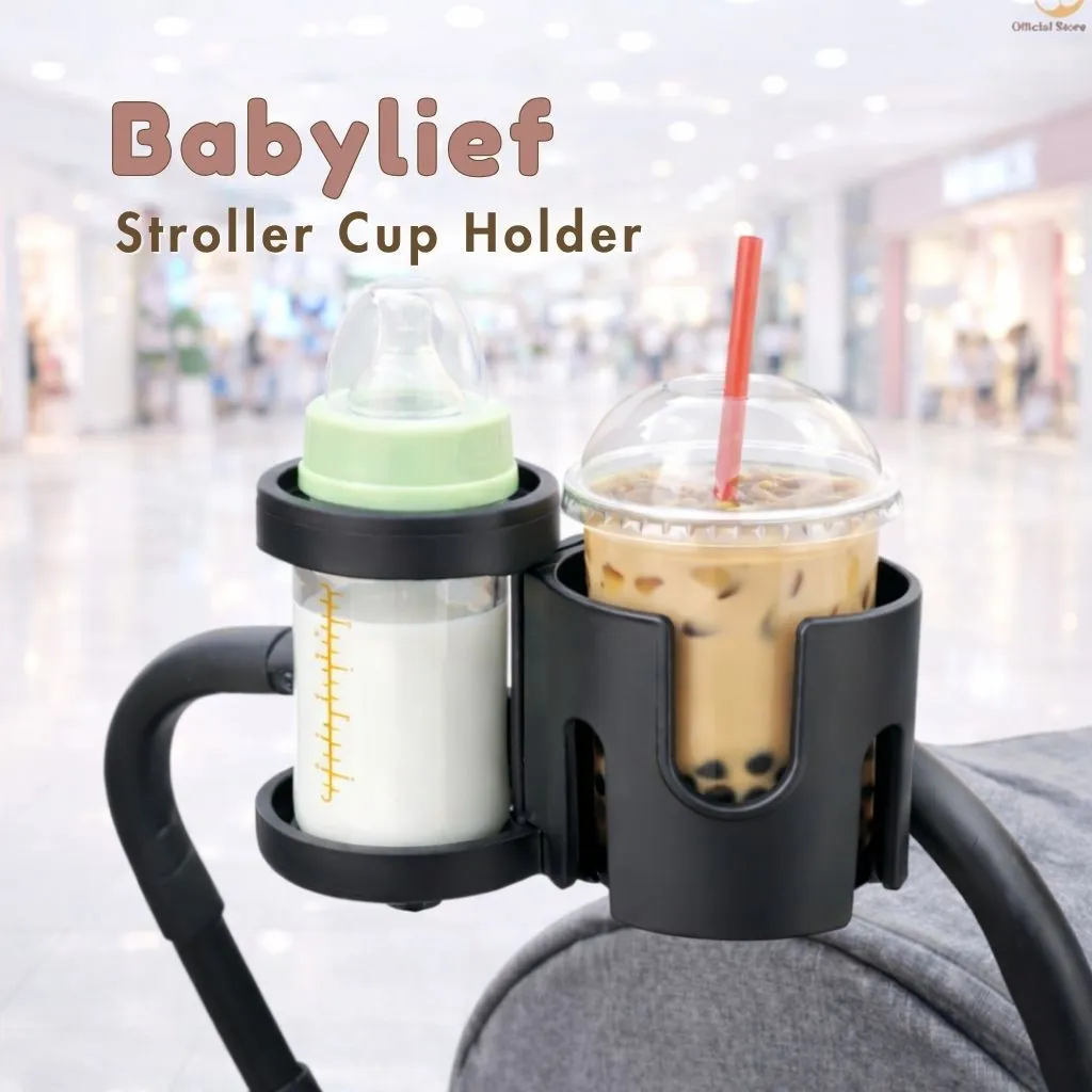 Babylief Stroller Cup Holder Universal Anti Slip – Tempat Botol Handphone Stroller Stabil Praktis BL081