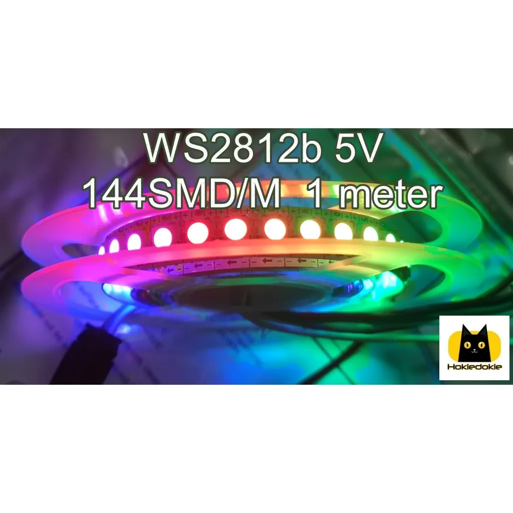 LED STRIP Alis WS2812B  WS2812 5V 1M 144 Pixel 144SMD/M Addressable