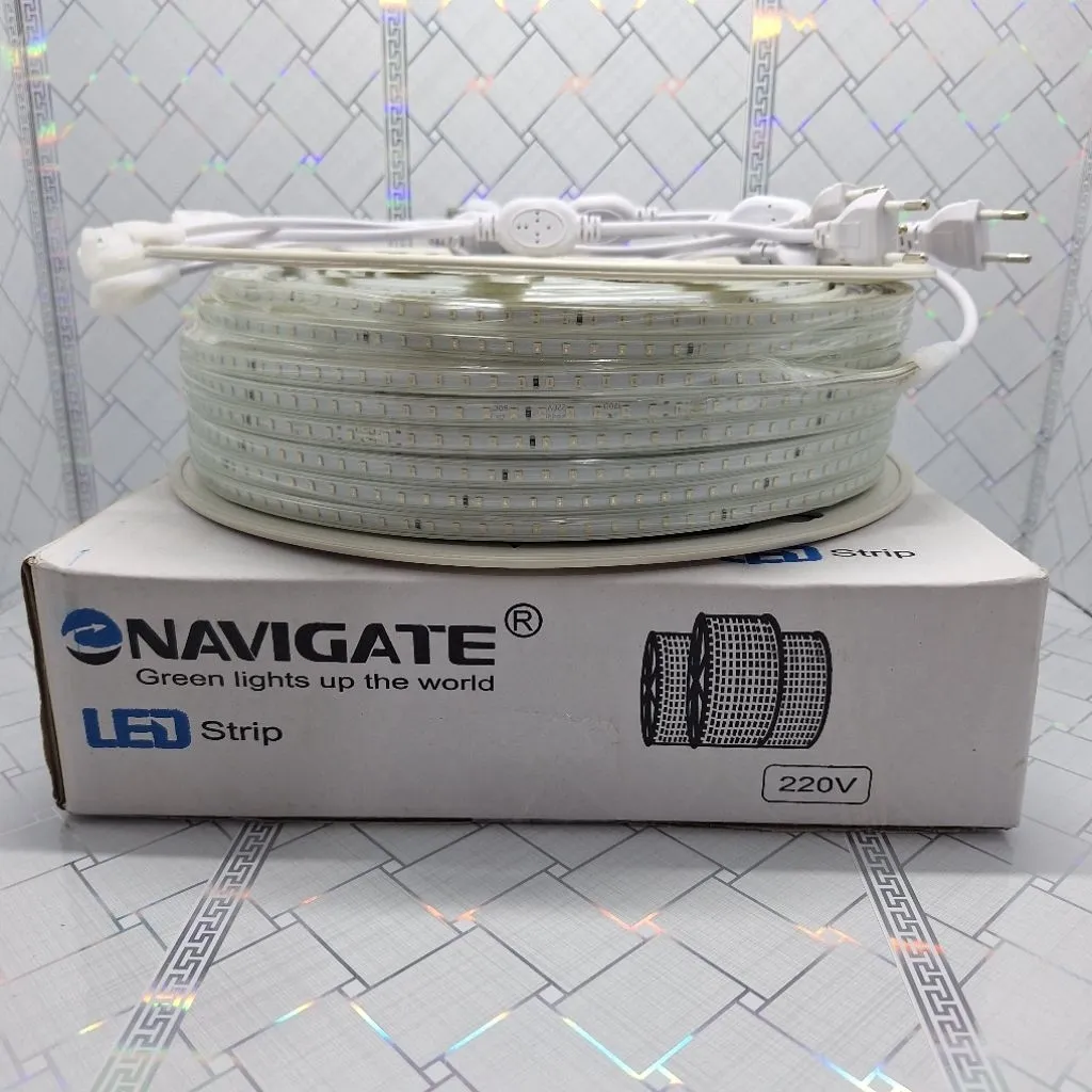 1 ROL 100M LED STRIP 120 LED NAVIGATE warna putih,hijau,biru,kuning,merah