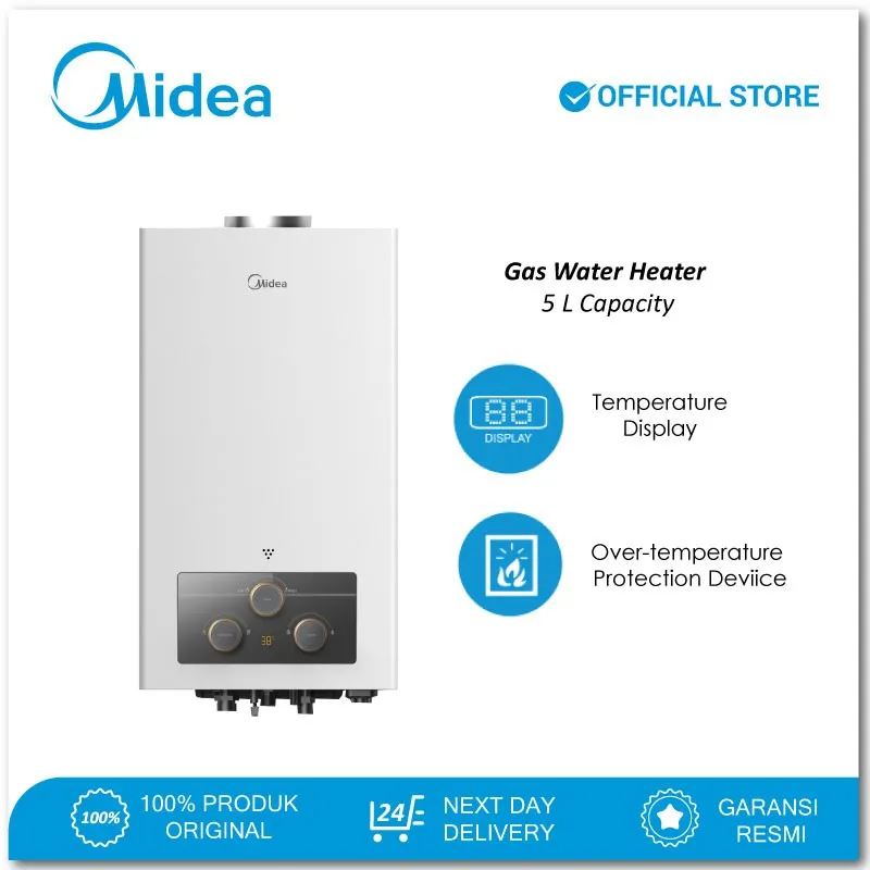 Midea Water Heater JSD10-5DHS1 Pemanas Air Gas