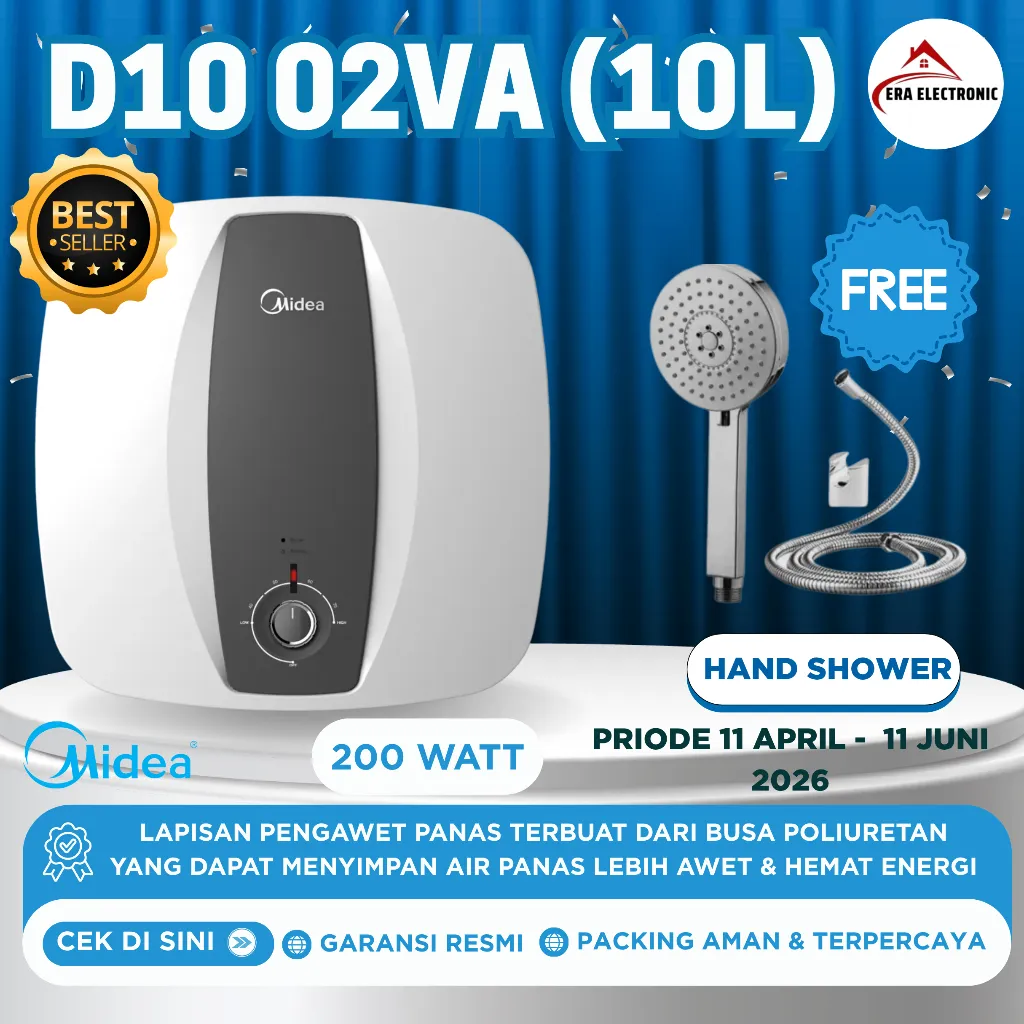 Water Heater MIDEA D15-02VA 15 Liter