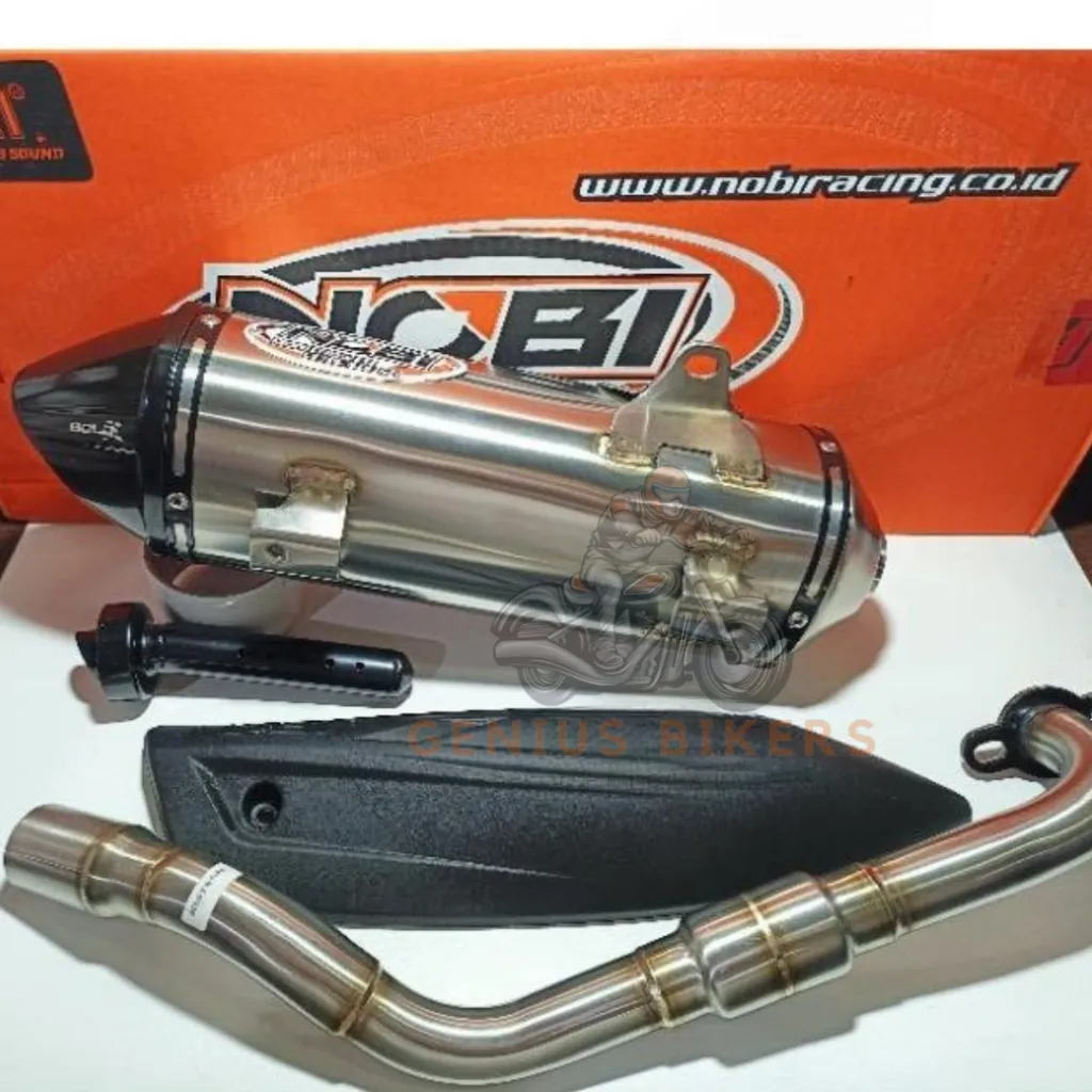 KNALPOT NOB1 BOLD X NMAX PCX ADV AEROX KNALPOT NOBI BOLD X NEW MODEL SUARA ADEM NGEBAS ORIGINAL 100%