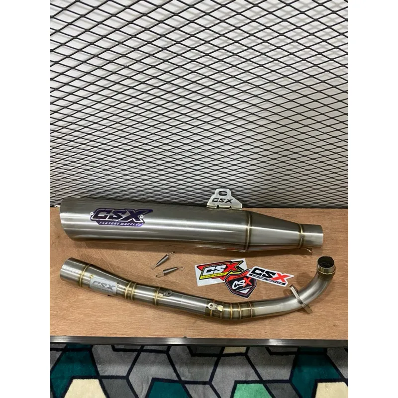 Knalpot Sandar Racing model WAVE Original CSX FACTORY MUFFLER Supra125 Karisma