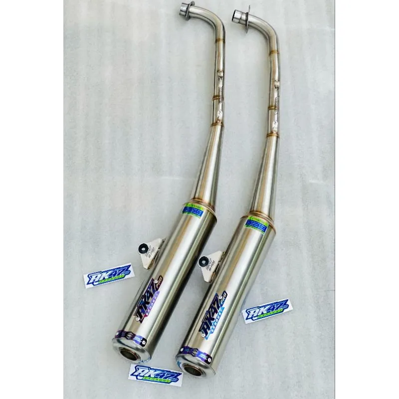 Kenalpot Standar Racing Jupiter z / Vega r AK47PRO Original GRADE A . (FREE LASER NAMA)