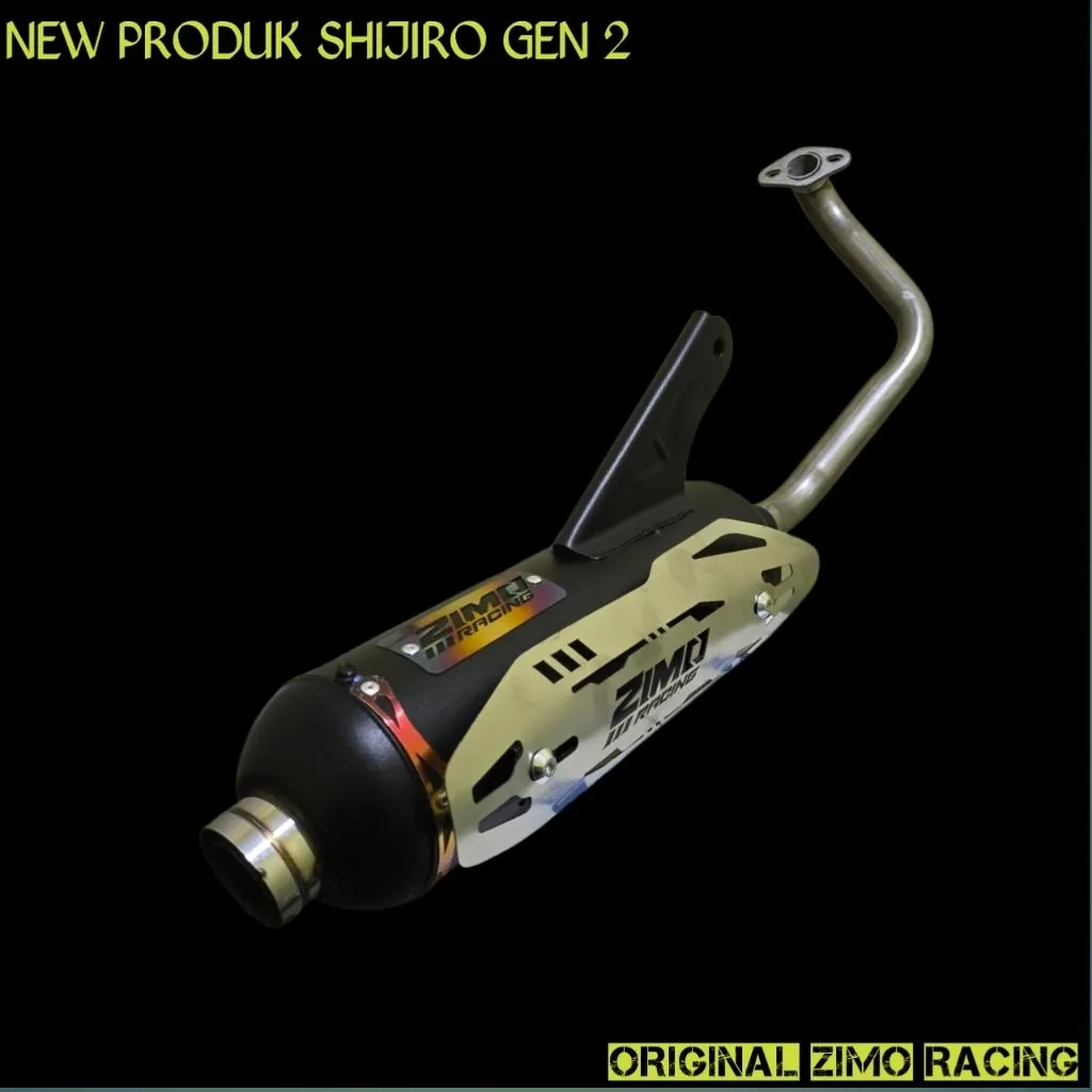 Knalpot Zimo racing Sijiro Gen 2 fullsitem tinggal pasang cocok untuk All matic