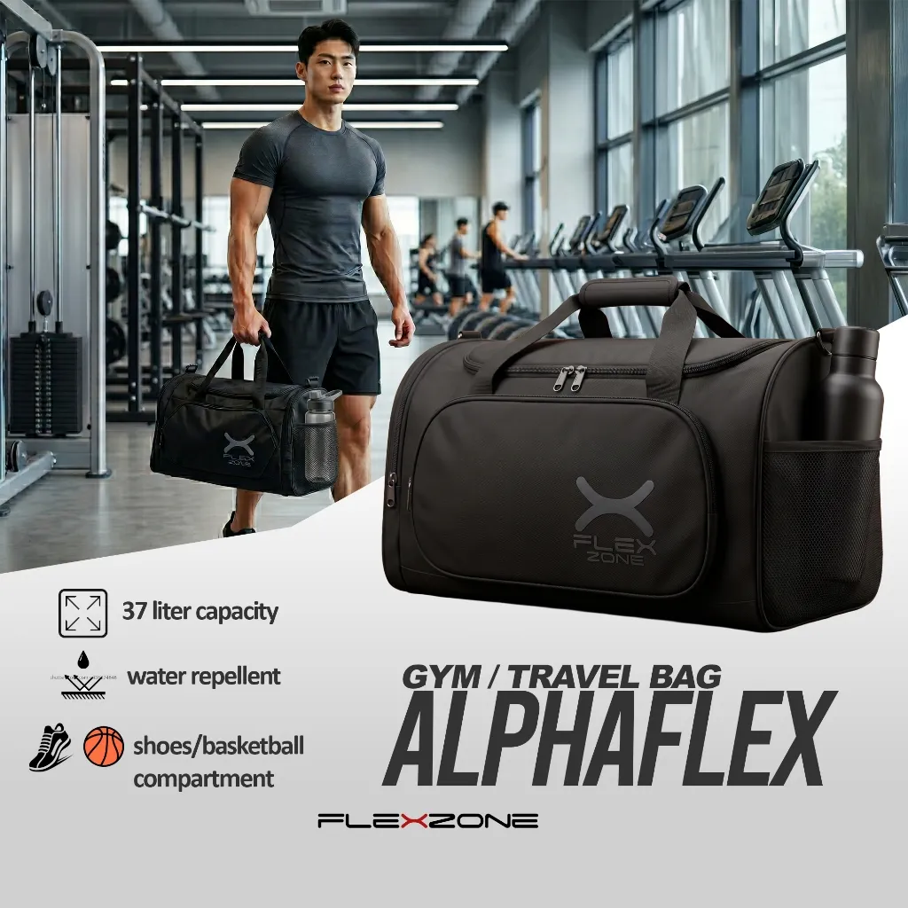 FLEXZONE Gym Bag Tas Olahraga Fitness Badminton Renang FAB-001
