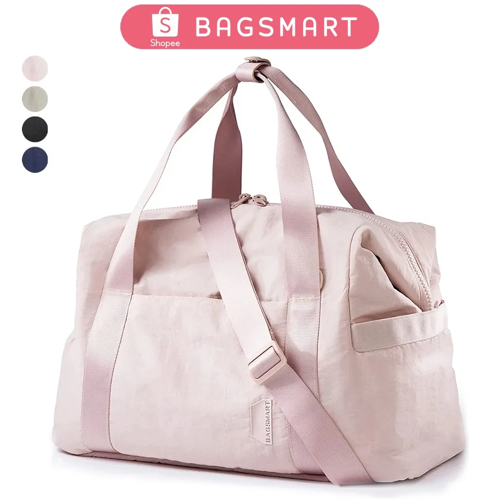 BAGSMART Travel Bag Sport Bag Duffle Bag Tote Bag 34L Waterproof Tas Selempang Gym Bag