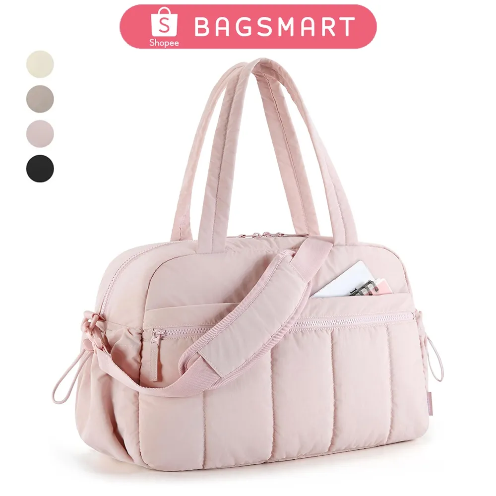 BAGSMART Travel Bag Tas Gym Duffel Wanita Carry on Weekender Water Resistant Workout Bag Sports Bag