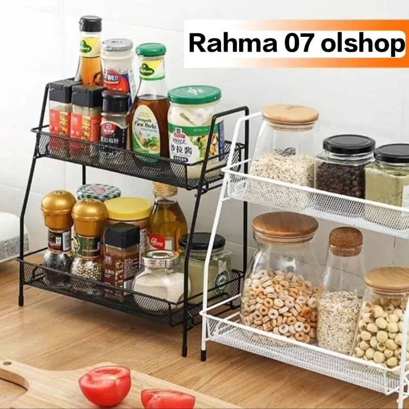 Rak bumbu dapur serbaguna,rak kosmetik,dll,estetik,minimalis,elegan