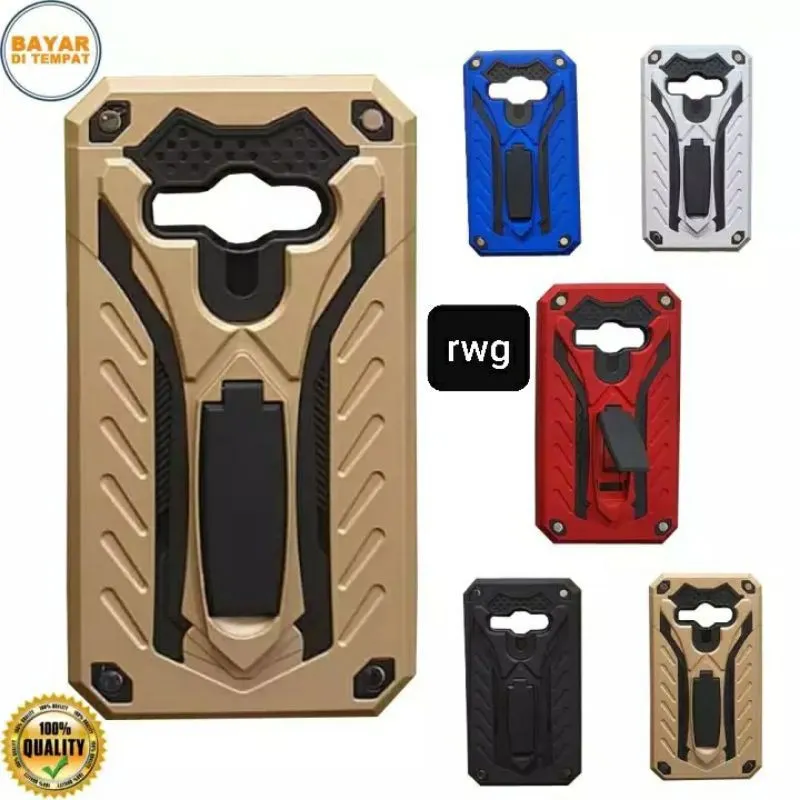 Samsung Galaxy J1 Ace J1Ace J5 2015 J7 Core 2016 - J710 J510 / J2 J2Prime Prime Grand G530 Hard Case Phantom Robot Transformer Hybrid Soft Armor Leather Flip Cover Standing Hardcase Kick Stand Carbon Fiber Rugged Silicon Armor Softcase Silikon Casing Hp