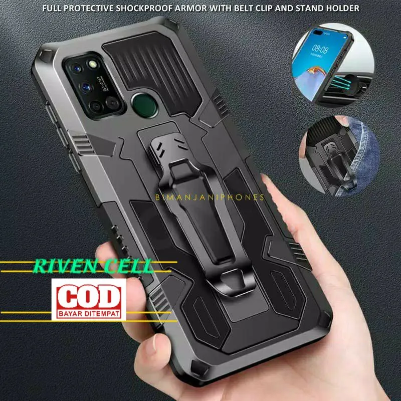 Soft Case Infinix Hot 9 9Play 10 Play 10Play 10S Hot10 X682C / Infinik Smart 4 5 6 NFC / Smart4 Smart5 Smart6 3/64 / Hott 11 Play Hoot 11Play Hard Case Cover Belt Clip Robot Hybrid Leather Flip Kick Stand Magnetik Hardcase Carbon Rugged Softcase Casing Hp