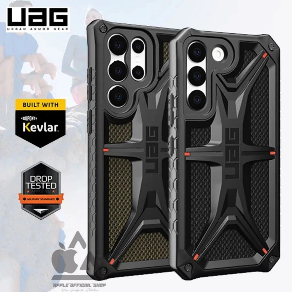 Case UAG Monarch Kevlar Military Tough Rugged Armor Slim Shockproof  SAMSUNG S22 PLUS S22 ULTRA S23 PLUS S23 ULTRA 5G Urban Armor Gear Militer Tactical Ultra Matte Dove Doff Softcase Soft Case Silikon Silicone Hardcase
