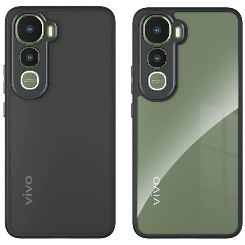 Vision Armor Case iQoo Z10 Lite - Vivo Y400 4G - Acrylic Casing Clear Transparent PC TPU Cover Rugged Hybrid Hardcase Back Softcase Bumper Shock Proof
