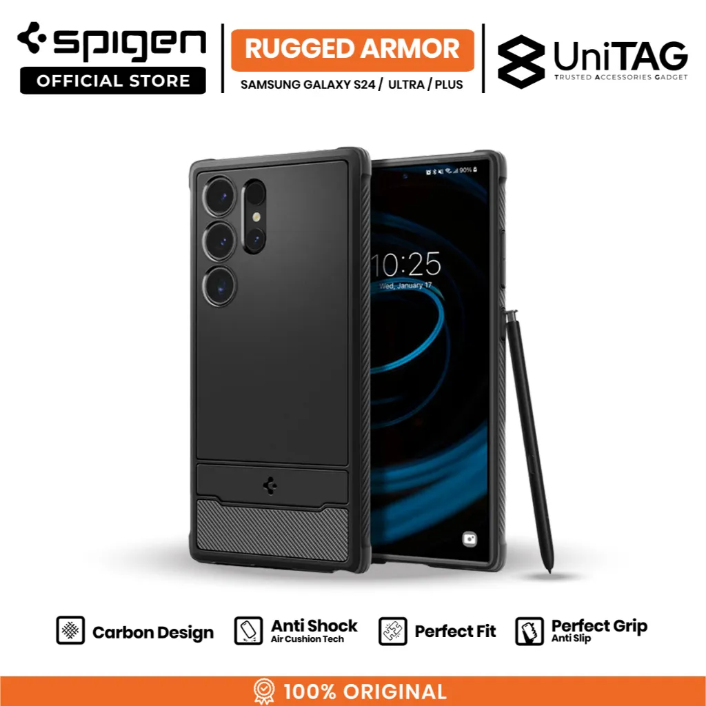 SPIGEN Case For Samsung Galaxy S24 Ultra Plus FE Rugged Armor Slim Anti Crack Shock Slip Casing