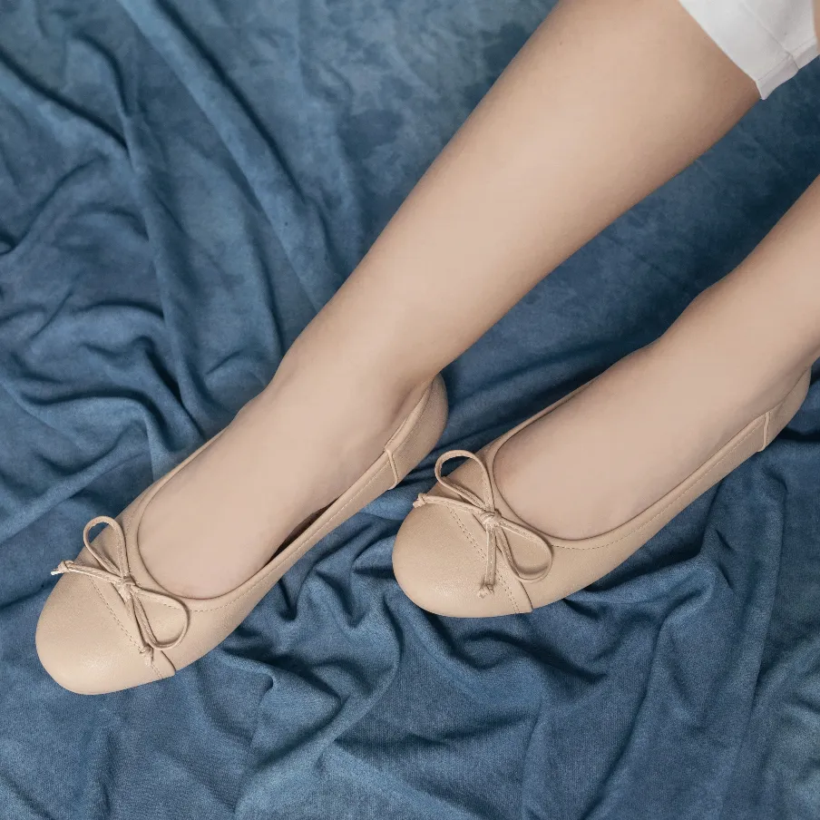 NCY Shoes Sepatu Wanita ANNABELLA Flatshoes Warna Cream