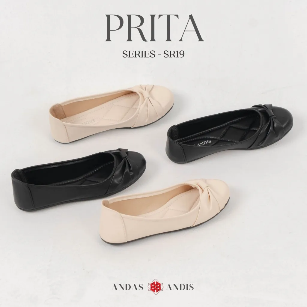 Andas Andis - Sepatu Flatshoes Wanita Flat Shoes Ballerina Korea Style Prita