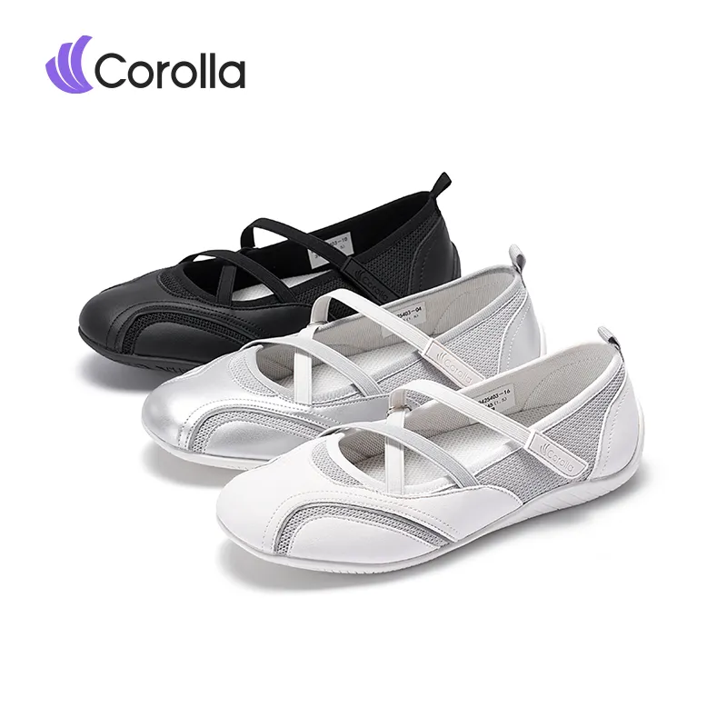 Corolla Sepatu Ballet Wanita Flat Shoes Nyaman Ringan Casual Elegant Korea Style Sneakers Sepatu Wanita