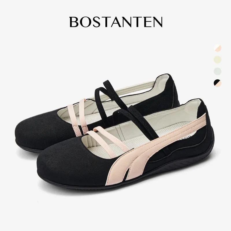 BOSTANTEN Blackpink Shoes Sepatu Wanita Ballerina
