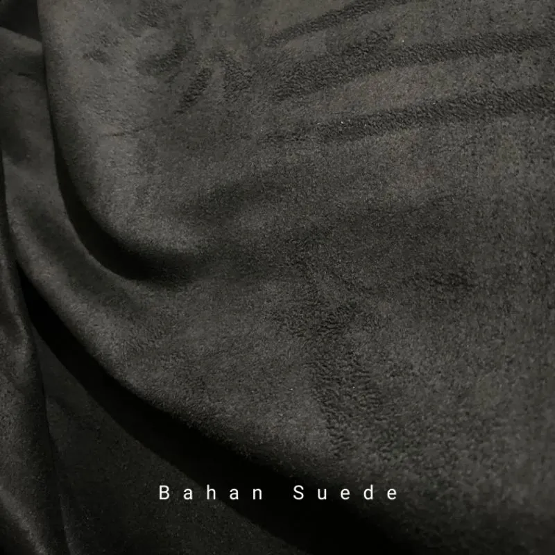 Bahan Suede Hitam Khusus Untuk Jok Mobil, bisa untuk tengah jok /plafon/pilar mobil