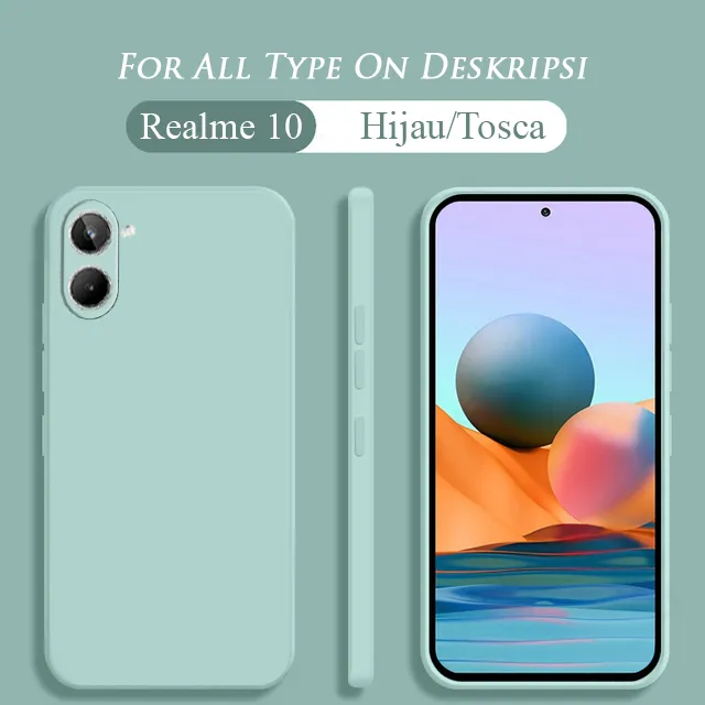 Softcase Macaron Polos Realme 10 C55 C53 C33 C35 C31 C30 C30S C11 C12 C15 C21Y C25 C25S C17 - Softcase Silikon Realme Narzo 50a Prime Narzo 50i Prime - Kesing HP Murah Realme 7i 8i 9i Realme 5 6 7 8 9  - Softcase Proteksi Kamera Realme 10