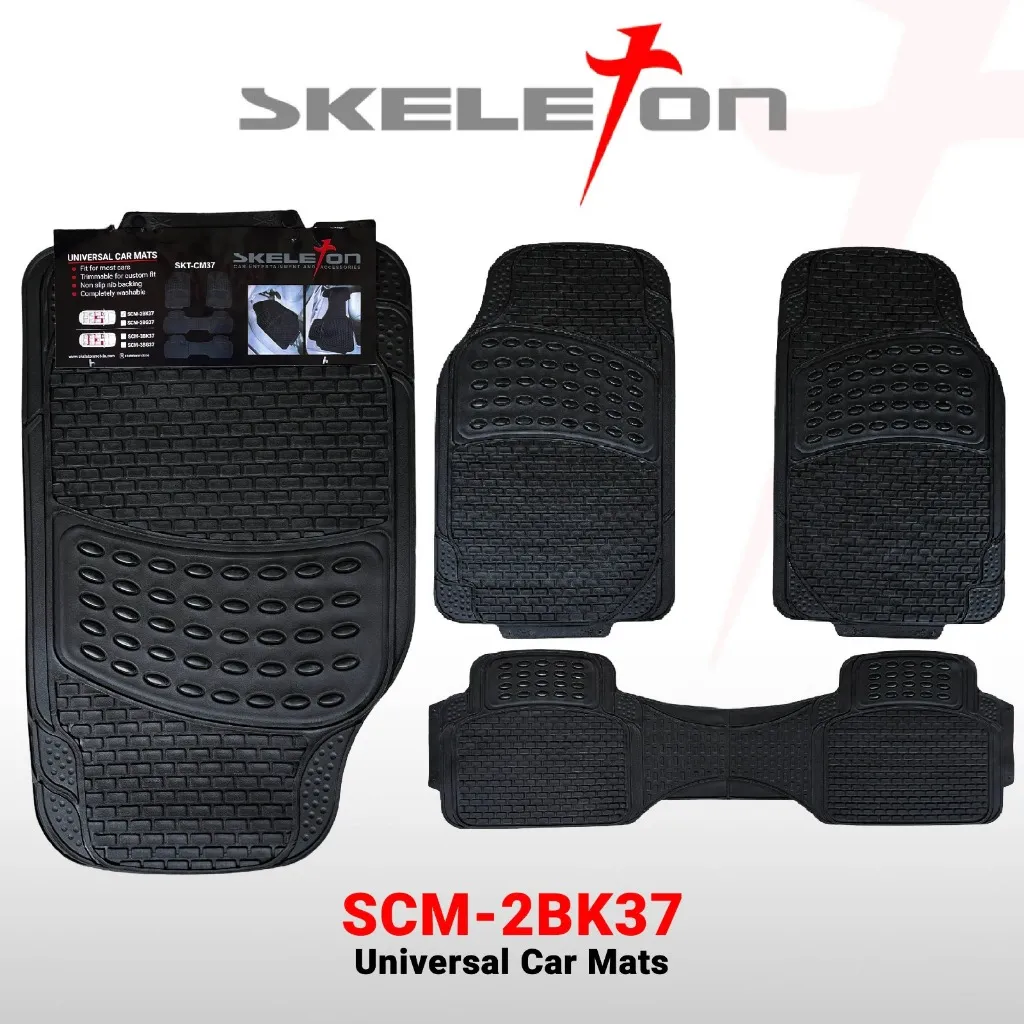 Skeleton Karpet Mobil Universal Car Mats Interior Aksesoris