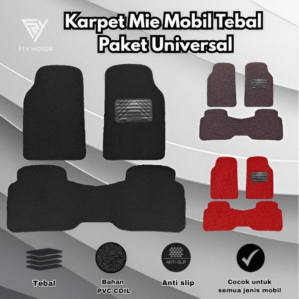 Karpet Mobil Universal 2 Baris, Karpet Mobil Mie Bihun Universal Anti Slip