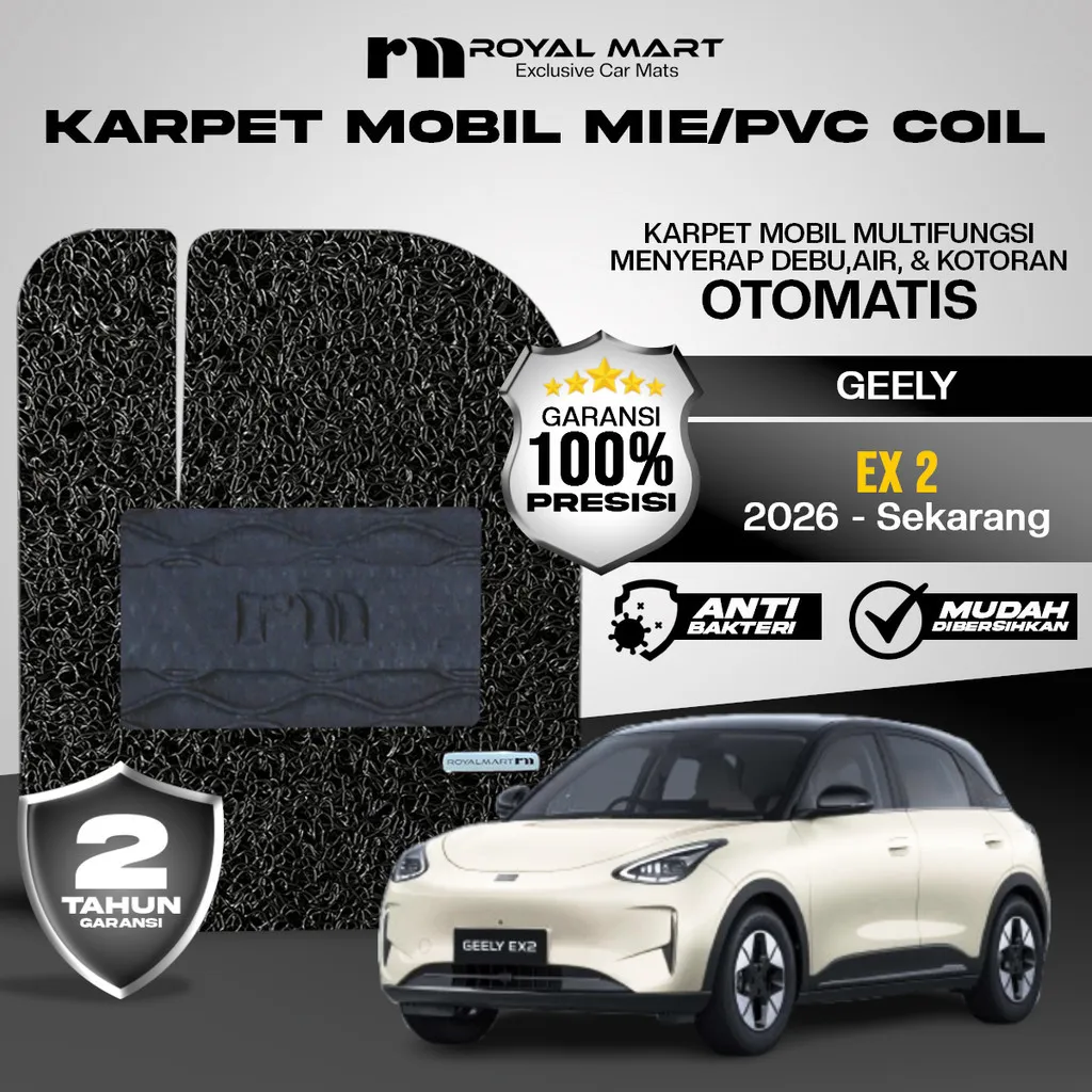 ROYAL MART Karpet Mobil Mie Premium Geely EX2 2026-Sekarang Full Set Bergaransi