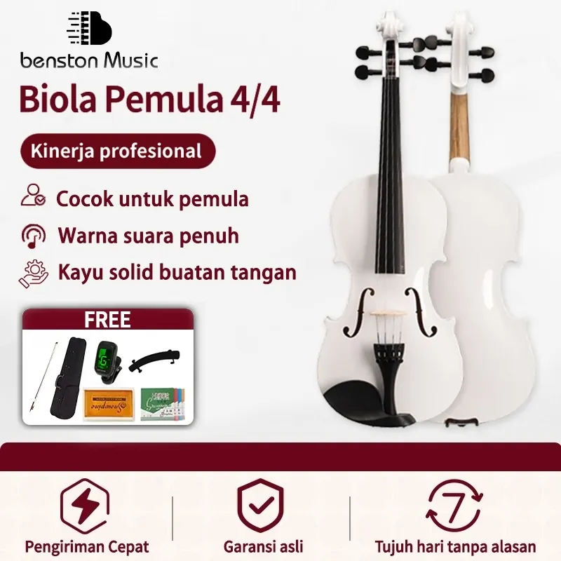 Benston Music- 4/4 biola untuk dewasa, anak-anak, dan remaja /alat musik gesek /biola anak /biola remaja /string instrument / biola untuk pemula
